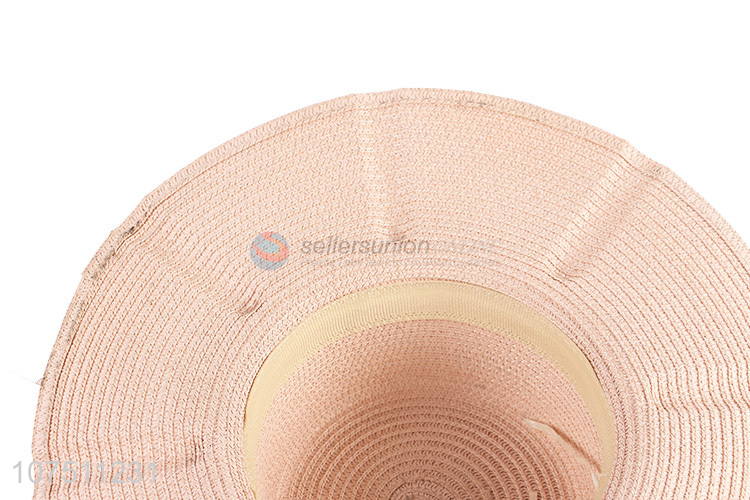 Hot products ladies travel straw hat wide brim sun hat