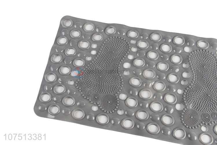 High quality feet design rectangle anti slip bath mat pvc shower mat