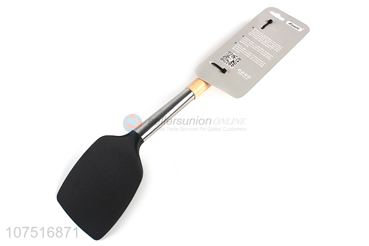 Good Sale Silicone Pancake Turner With Wooden Handle