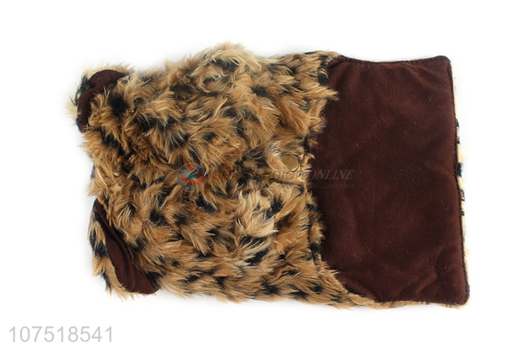 High quality pet clothes leopard print dog vest jacket