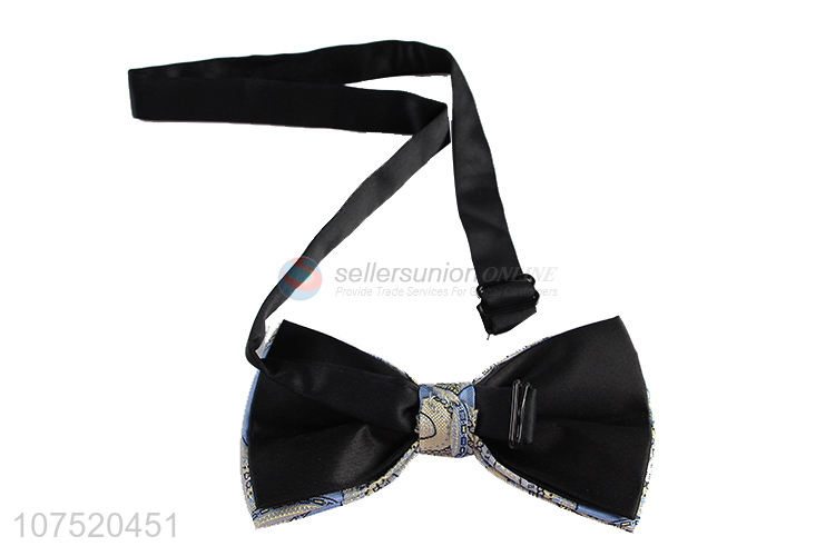 Fashion design cashew pattern jacquard men bow tie