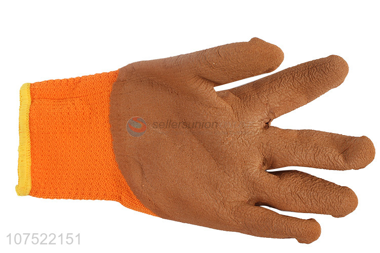 Best selling latex coated safety gloves foam gloves construction gloves