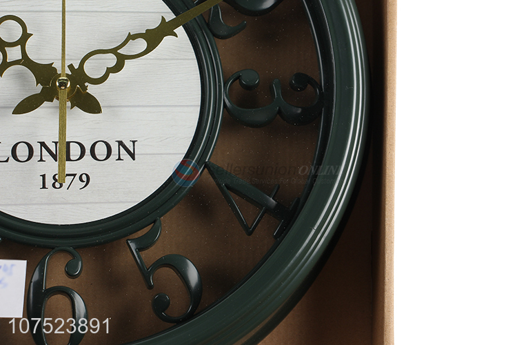Most popular home decoration living room hollowed-out wall clock creative silence quartz clock
