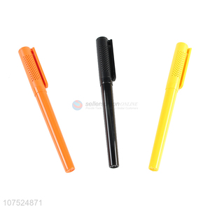 Best Price Plastic Gel Pen Black Pen With Pen Cap