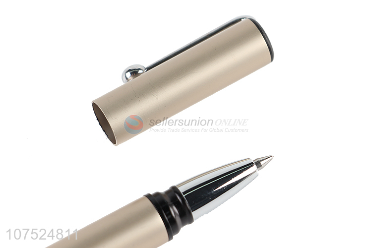 Simple Style Gel Ink Pen Black Pen With Pen Cap