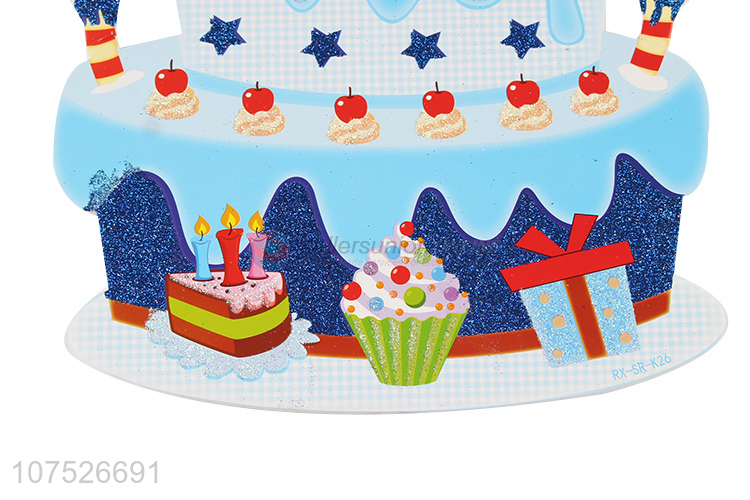 Good Sale Cake Shape Birthday Party Decoration Kt Board