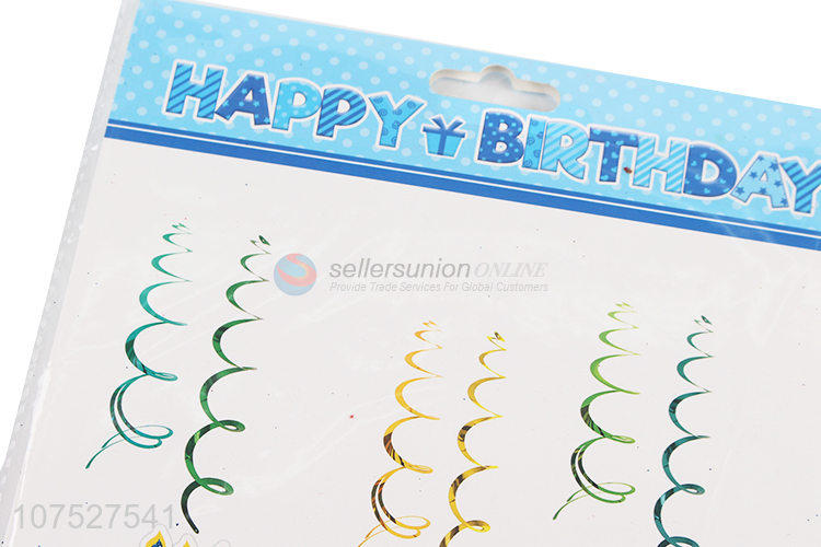 Wholesale Hanging Swirls Banner For Birthday Party Decoration