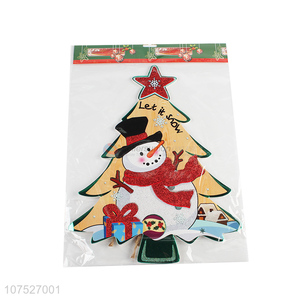 Wholesale Christmas Tree Shape Colorful Christmas Decoration Stickers