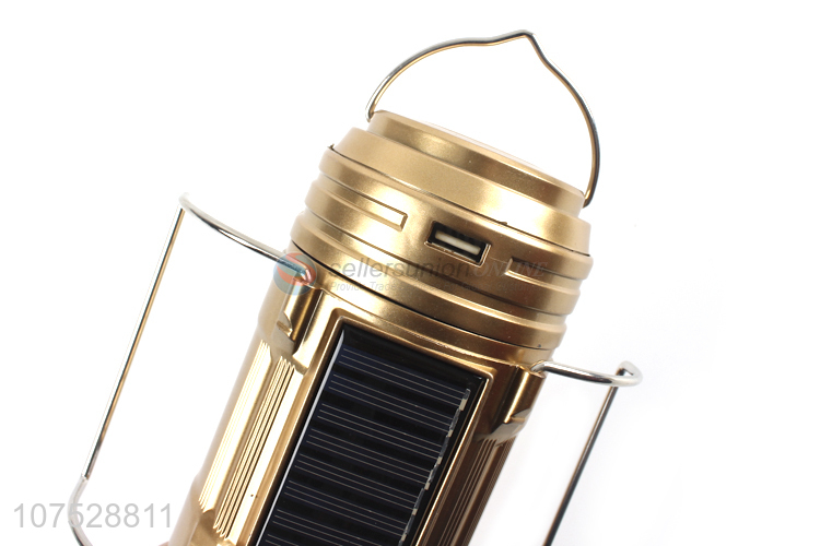 Direct Price Outdoor Portable Multi-Fuction Solar Powered Camping Lantern Light