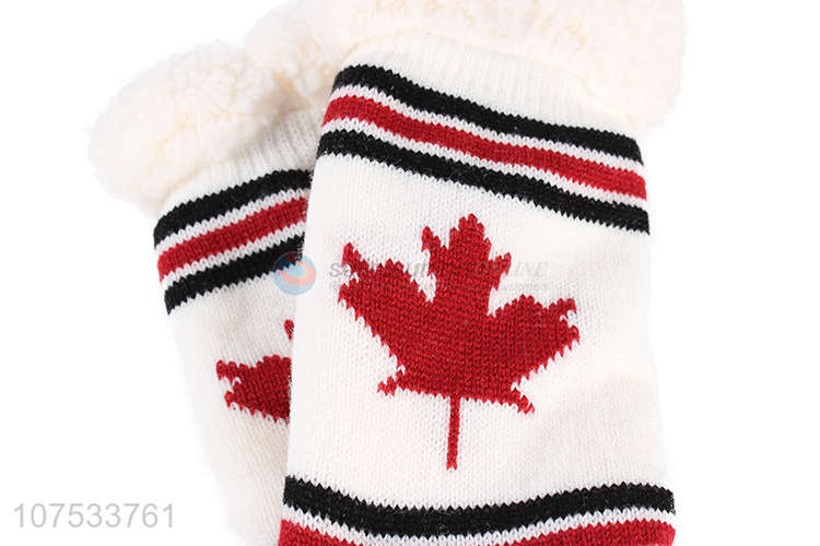 Hot sale ladies home socks fleece lining floor socks