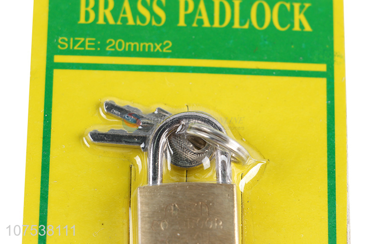 High Quality 2 Pieces Brass Padlock With Keys Set