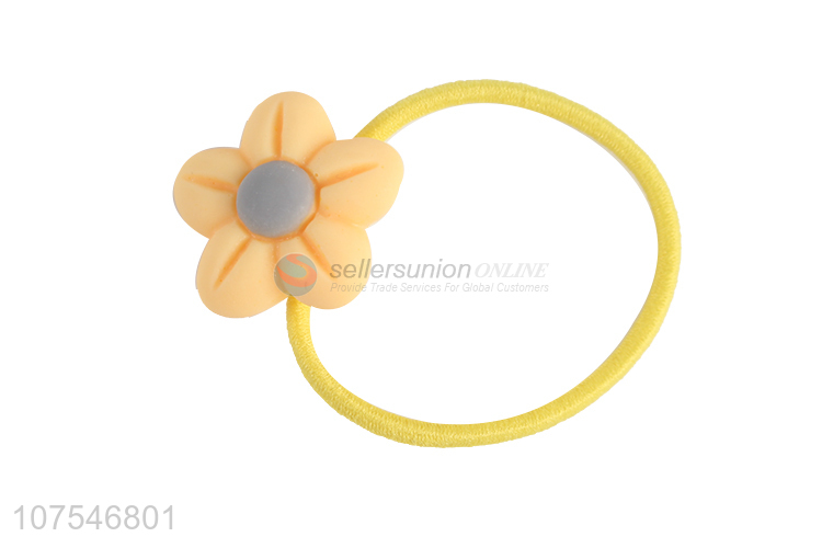 Factory Price Lovely Flower Decoration Fashion Elastic Hair Ring