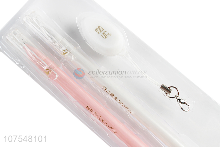 New arrival led uv light gel ink pen invisible gel pens office supplies