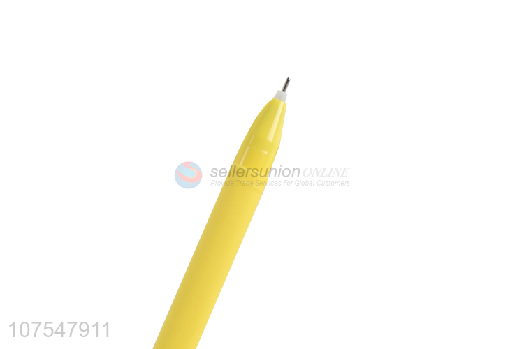 New design cartoon mango shaoe plastic gel ink pen school stationery
