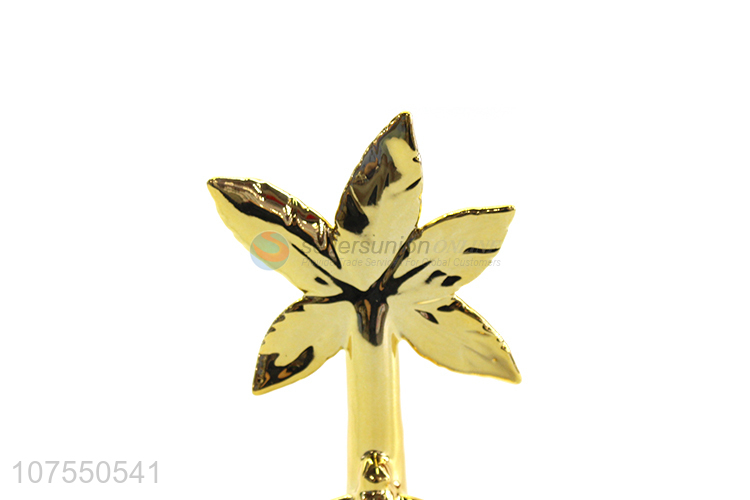 New Fashion Ceramic Maple Leaf Figurines Home Decoration Ornaments