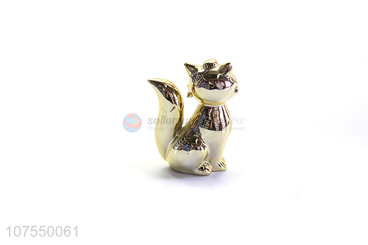 Top Selling New Design Ceramic Fox Ornaments Decoration Figurine