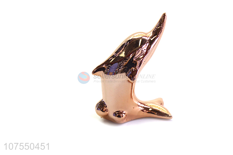 Modern Simple Dolphin Shape Ceramic Ornaments Home Decoration Accessories