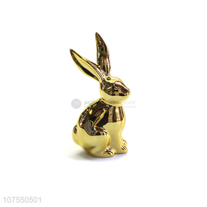 Good Quality Porcelain Crafts Rabbit Ceramic Ornaments For Decoration