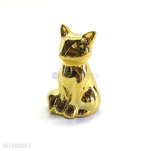 Creative Design Ceramic Fox Decoration Porcelain Crafts For Home Decor