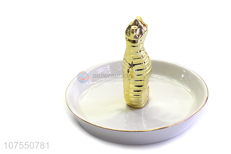 Creative Hippocampus Design Ceramic Plate For Holding Jewelry