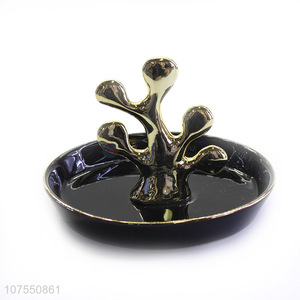 Premium Quality Creative Coral Design Ceramic Plate For Holding Jewelry