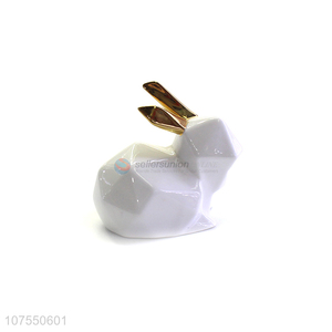 New Selling Promotion Ceramic Rabbit Ornaments For Home Decoration