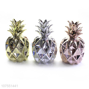 New Design Simple Style Ceramic Pineapple Ornaments Fashion Home Decoration
