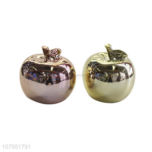 Reasonable Price Porcelain Crafts Apple Ceramic Ornaments For Decoration