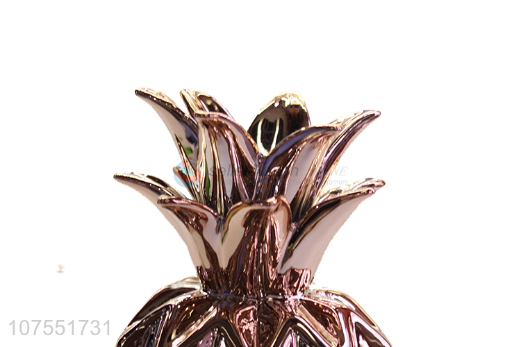 Wholesale Price Ceramic Pineapple Shape Ornaments Home Decoration Accessories