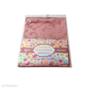 Fashion 10 Sheets Glitter Stickers Sparkling Sticker Set