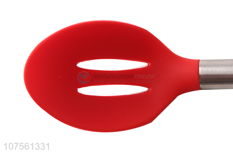 Good Sale Silicone Slotted Spoon Slotted Cooking Scoop