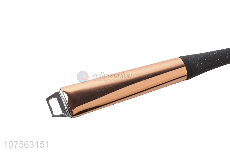 Wholesale Kitchen Tools Rose Gold Stainless Steel Handle Slotted Spoon