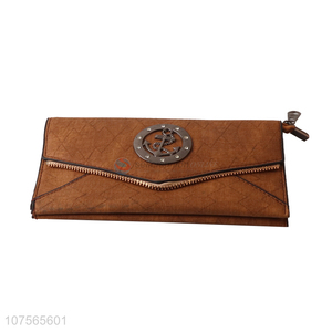 China manufacturer vintage anchor purse envelope style long wallet