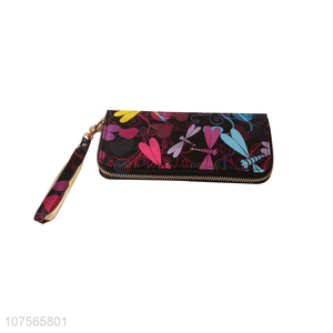 Latest design fashionable long wallet <em>ladies</em> <em>purse</em> with zipper