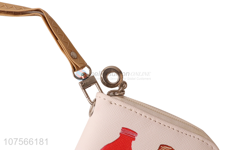 Promotional women pu leather purse ladies card holder wallet