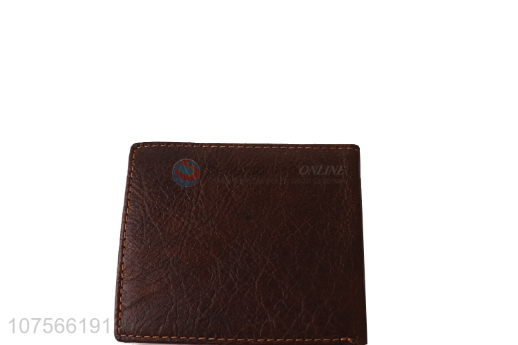 Promotional simple men women pu leather slim wallet pu leather card holder