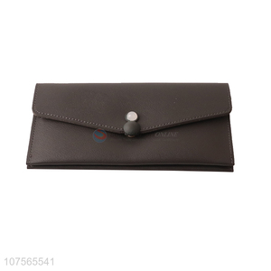 Good quality ladies foldable pu leather purse long wallet