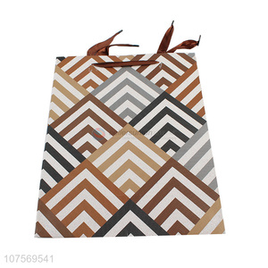 Most popular geometric pattern paper gift bag paper packing bag