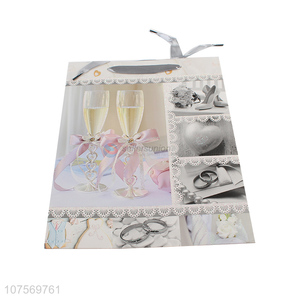 Good sale wedding paper gift bag glitter souvenir bag