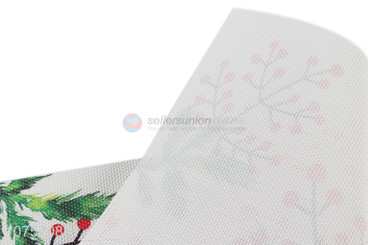 Wholesale eco-friendly customized logo printed pvc table mat for kitchen