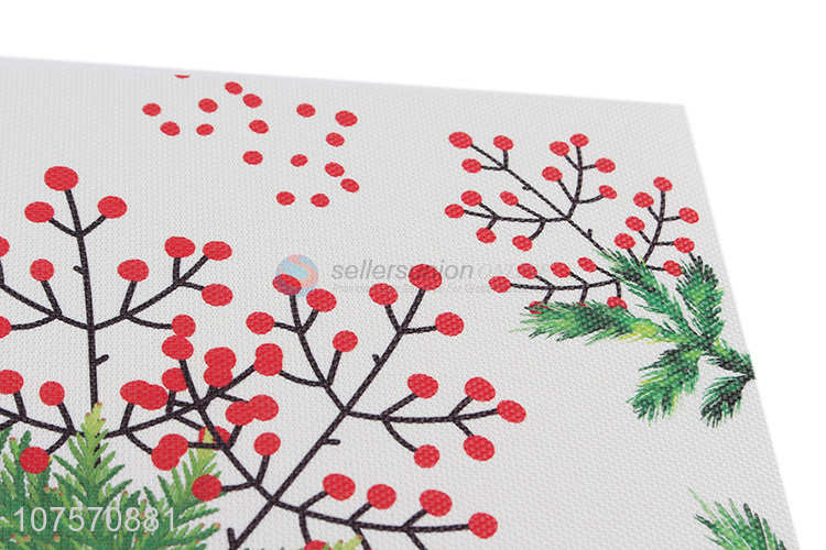 Wholesale eco-friendly customized logo printed pvc table mat for kitchen