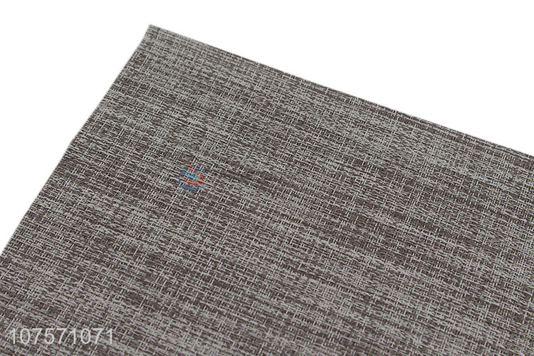 Factory direct sale decorative woven pvc placemat washable dining table mat