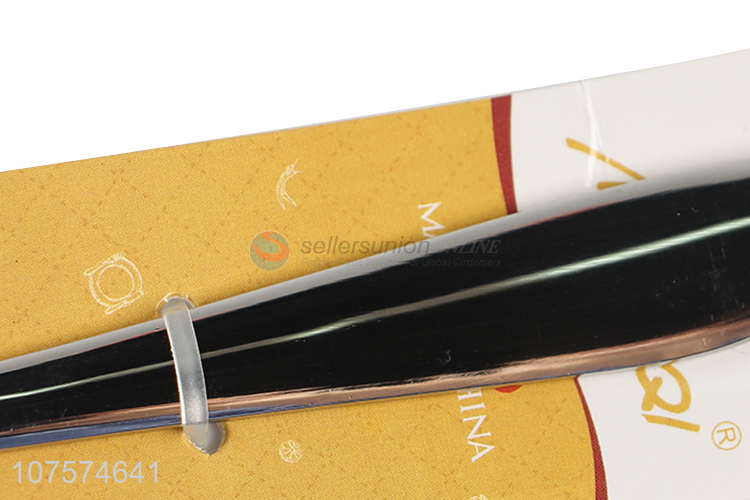 Factory Wholesale Oblique Handle Stainless Steel Round Spoon