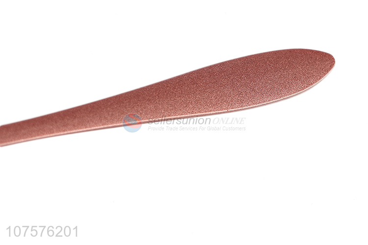 Cheap Price Silver Stainless Steel Cutlery Spoon With Pink Handle