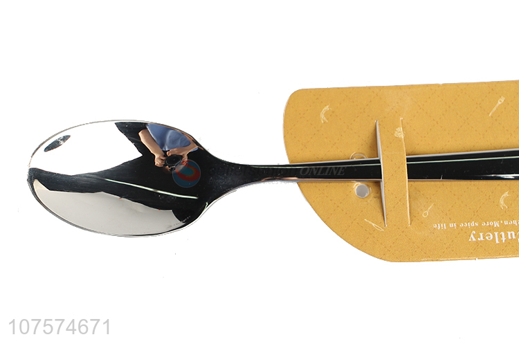 Contracted Design Portable Metal Spoon Stainless Steel Ice Spoon
