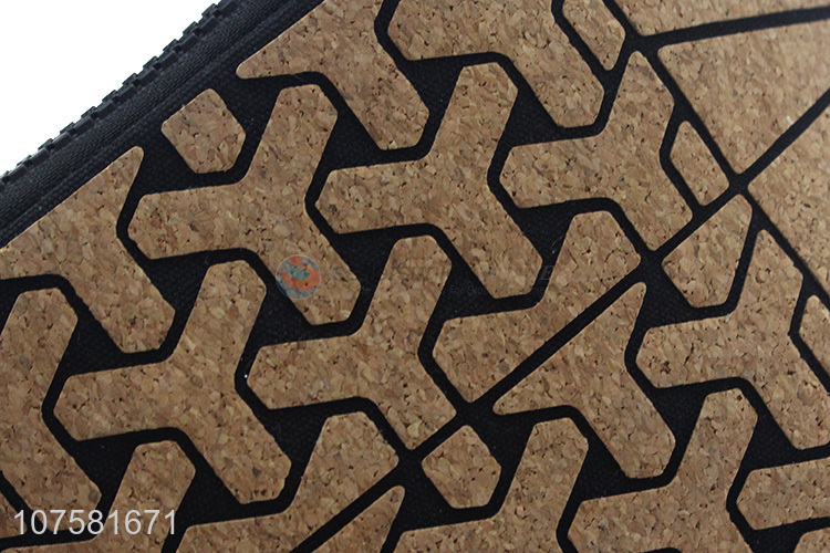 Hot sale creative cork travel wash toiletry makeup bag