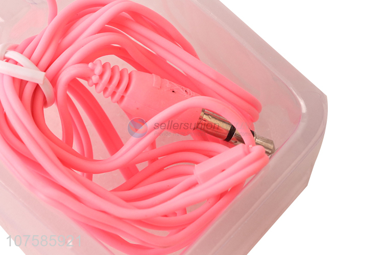 Best selling rainbow stereo music earphones for mobile phones tablets