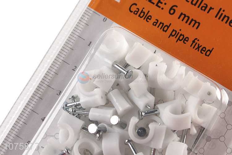 New arrivals cable and pipe fixed white circular line card