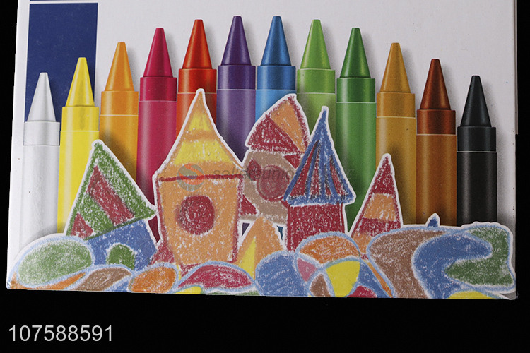 Cheap And Good Quality 12 Colors Jumbo Wax Crayons