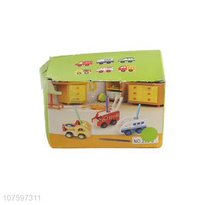 Good quality kids wooden toy car childen wooden mixer truck toy